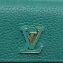 LOUIS VUITTON Portefeuille Capsine Wallet Leather Green M12407 LV Auth 206669V-17