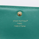 LOUIS VUITTON Portefeuille Capsine Wallet Leather Green M12407 LV Auth 206669V-18