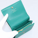 LOUIS VUITTON Portefeuille Capsine Wallet Leather Green M12407 LV Auth 206669V-9
