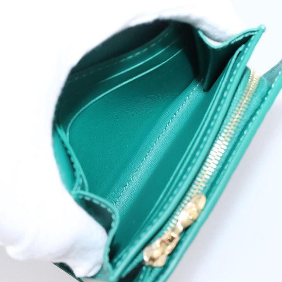 LOUIS VUITTON Portefeuille Capsine Wallet Leather Green M12407 LV Auth 206669V