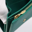 LOUIS VUITTON Portefeuille Capsine Wallet Leather Green M12407 LV Auth 206669V-10