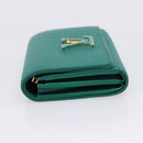 LOUIS VUITTON Portefeuille Capsine Wallet Leather Green M12407 LV Auth 206669V-3