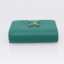 LOUIS VUITTON Portefeuille Capsine Wallet Leather Green M12407 LV Auth 206669V-5