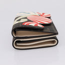 FENDI Zucca Trifold Wallet PVC Brown Red 8M0480 Auth 206672M-3