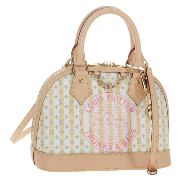 LOUIS VUITTON Monogram TRUNKS&BAGS Alma BB Bag Banana M28672 LV Auth 206676SM