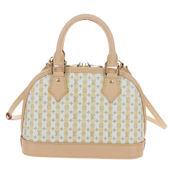 LOUIS VUITTON Monogram TRUNKS&BAGS Alma BB Bag Banana M28672 LV Auth 206676SM