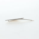 PRADA Hairpins 2 Sets Hair Clip Metal Silver Blue Auth 206677M-11