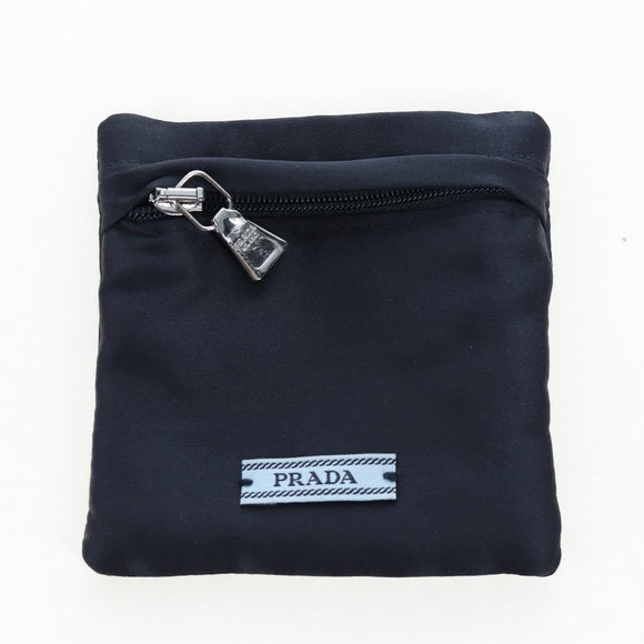 PRADA Hairpins 2 Sets Hair Clip Metal Silver Blue Auth 206677M