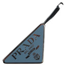 PRADA Hairpins 2 Sets Hair Clip Metal Silver Blue Auth 206677M-2