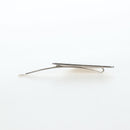 PRADA Hairpins 2 Sets Hair Clip Metal Silver Blue Auth 206677M-6