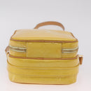 LOUIS VUITTON Monogram Vernis Wooster Bag Lime Yellow M91075 LV Auth 206679A-6