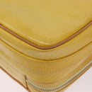 LOUIS VUITTON Monogram Vernis Wooster Bag Lime Yellow M91075 LV Auth 206679A-21