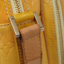 LOUIS VUITTON Monogram Vernis Wooster Bag Lime Yellow M91075 LV Auth 206679A-22