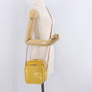 LOUIS VUITTON Monogram Vernis Wooster Bag Lime Yellow M91075 LV Auth 206679A-30