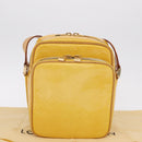 LOUIS VUITTON Monogram Vernis Wooster Bag Lime Yellow M91075 LV Auth 206679A-12