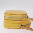 LOUIS VUITTON Monogram Vernis Wooster Bag Lime Yellow M91075 LV Auth 206679A-4