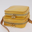 LOUIS VUITTON Monogram Vernis Wooster Bag Lime Yellow M91075 LV Auth 206679A-14