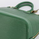 LOUIS VUITTON Epi Alma Hand Bag Borneo Green M52144 LV Auth 206682V-16