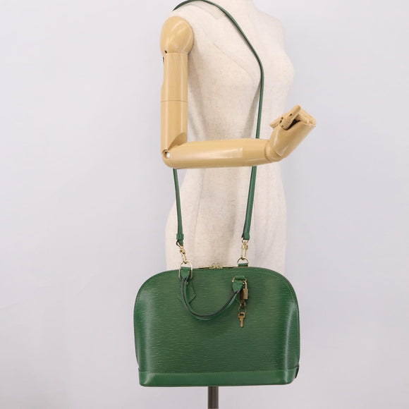 LOUIS VUITTON Epi Alma Hand Bag Borneo Green M52144 LV Auth 206682V
