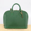 LOUIS VUITTON Epi Alma Hand Bag Borneo Green M52144 LV Auth 206682V-12