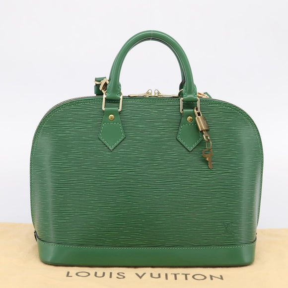 LOUIS VUITTON Epi Alma Hand Bag Borneo Green M52144 LV Auth 206682V