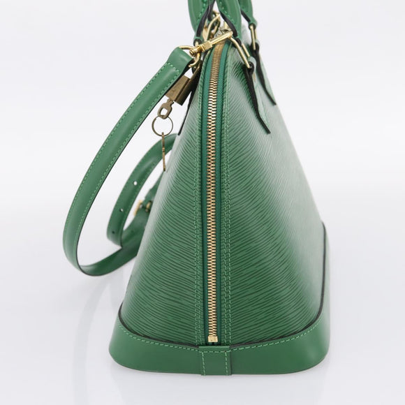 LOUIS VUITTON Epi Alma Hand Bag Borneo Green M52144 LV Auth 206682V