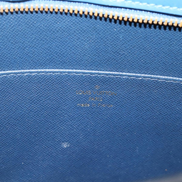 LOUIS VUITTON Epi Pochette Homme Clutch Bag Blue M52522 LV Auth 206686