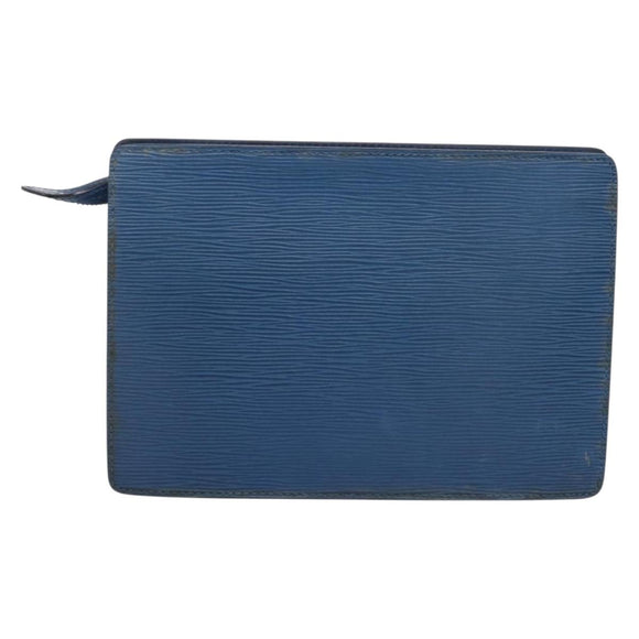 LOUIS VUITTON Epi Pochette Homme Clutch Bag Blue M52522 LV Auth 206686
