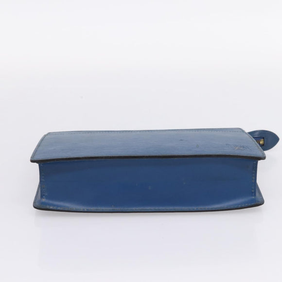 LOUIS VUITTON Epi Pochette Homme Clutch Bag Blue M52522 LV Auth 206686