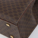 CELINE Macadam Tote Bag PVC Brown Gold Tone Auth 206691-16