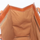 CELINE Macadam Tote Bag PVC Brown Gold Tone Auth 206691-22