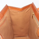 CELINE Macadam Tote Bag PVC Brown Gold Tone Auth 206691-23