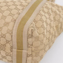 GUCCI GG Canvas Sherry Line Tote Bag Beige 189669 Auth 206693-10