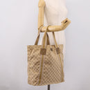 GUCCI GG Canvas Sherry Line Tote Bag Beige 189669 Auth 206693-20