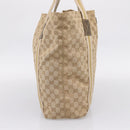 GUCCI GG Canvas Sherry Line Tote Bag Beige 189669 Auth 206693-4