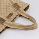 GUCCI GG Canvas Sherry Line Tote Bag Beige 189669 Auth 206693-7