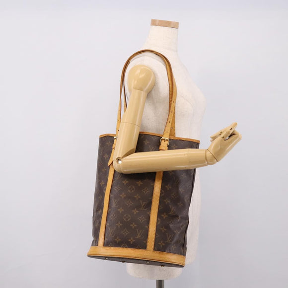 LOUIS VUITTON Monogram Bucket GM Shoulder Bag M42236 LV Auth 206695