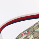 GUCCI GG Supreme Yuko Higuchi Backpack PVC Beige Red 550775 Auth 206696SAM-9
