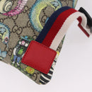 GUCCI GG Supreme Yuko Higuchi Backpack PVC Beige Red 550775 Auth 206696SAM-20
