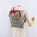 GUCCI GG Supreme Yuko Higuchi Backpack PVC Beige Red 550775 Auth 206696SAM-24