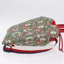 GUCCI GG Supreme Yuko Higuchi Backpack PVC Beige Red 550775 Auth 206696SAM-3