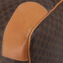 CELINE Macadam Boston Bag PVC Brown Gold Tone Auth 206697A-12