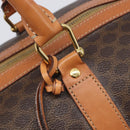 CELINE Macadam Boston Bag PVC Brown Gold Tone Auth 206697A-15