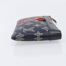 LOUIS VUITTON Monogram Neon Color Pochette Apollo PM Navy M62898 LV Auth 206698A-3