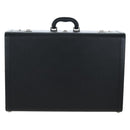 PRADA Trunk Saffiano leather Black Silver Auth 206701V-13