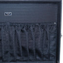 PRADA Trunk Saffiano leather Black Silver Auth 206701V-28