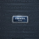PRADA Trunk Saffiano leather Black Silver Auth 206701V-29