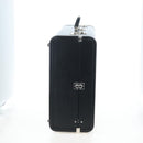 PRADA Trunk Saffiano leather Black Silver Auth 206701V-4