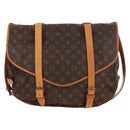 LOUIS VUITTON Monogram Saumur 43 Shoulder Bag M42252 LV Auth 206710-2