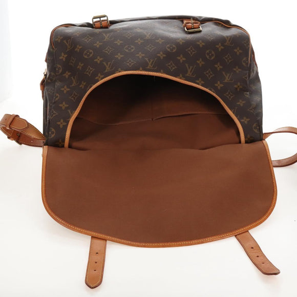 LOUIS VUITTON Monogram Saumur 43 Shoulder Bag M42252 LV Auth 206710